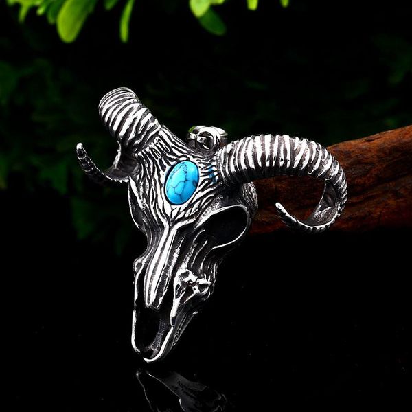 pendant necklaces steel soldier vintage sheep head bull necklace viking men's goat skull titanium punk jewelry, Silver
pendant necklaces steel soldier vintage sheep head bull necklace viking men's goat skull titanium punk jewelry, Silver