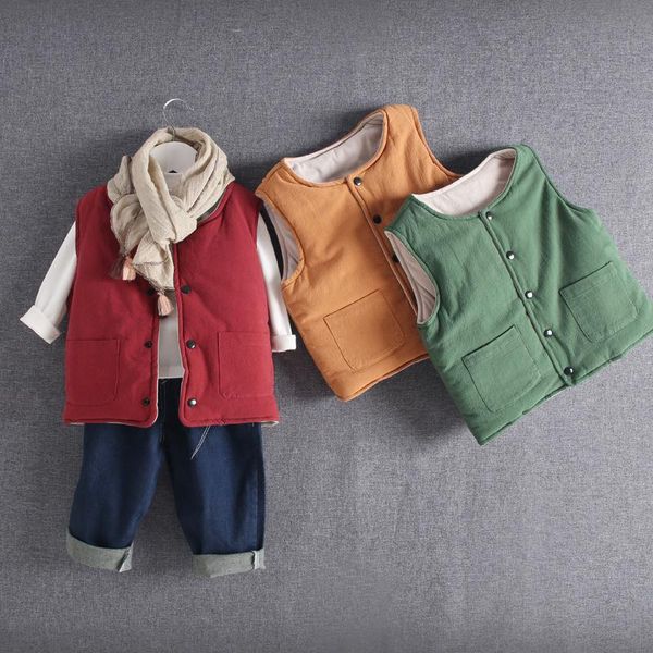 waistcoat children solid color vest 2021 autumn boys girls winter outerwear coats kids windbreaker jacket cotton warm, Camo
waistcoat children solid color vest 2021 autumn boys girls winter outerwear coats kids windbreaker jacket cotton warm, Camo