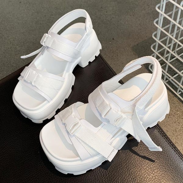 dress shoes fashion summer leather buckle platform women sandals thick soled beach sandal casual chunky woman slippers slides, Black
dress shoes fashion summer leather buckle platform women sandals thick soled beach sandal casual chunky woman slippers slides, Black