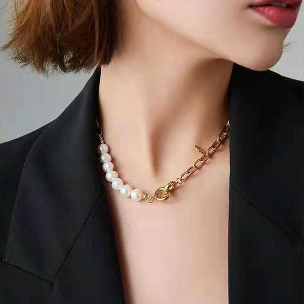 pendant necklaces european fashion geometric double round link chain necklace natural baroque pearl beads for womem wholesale, Silver
pendant necklaces european fashion geometric double round link chain necklace natural baroque pearl beads for womem wholesale, Silver