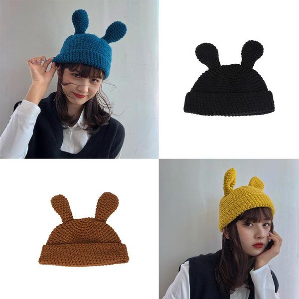 beanie/skull caps k197 ears handmade crochet knit hat autumn and winter hats fashion warm women's balaclava wool cap cold, Blue;gray
beanie/skull caps k197 ears handmade crochet knit hat autumn and winter hats fashion warm women's balaclava wool cap cold, Blue;gray