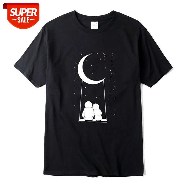 men t shirt 100% cotton short slleve funny moon print men t shirt casual summer loose men tshirt o-neck male t-shirt tee shirts #5p8q, White;black 
men t shirt 100% cotton short slleve funny moon print men t shirt casual summer loose men tshirt o-neck male t-shirt tee shirts #5p8q, White;black