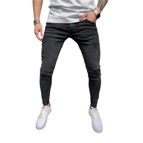 men's jeans hip hop skinny broken heren hole homme men clothing small straight ripped for, Blue
men's jeans hip hop skinny broken heren hole homme men clothing small straight ripped for, Blue