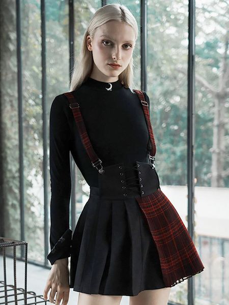skirts punk rave state retro straps skirt early autumn harajuku style sub-a tide high waist female, Black
skirts punk rave state retro straps skirt early autumn harajuku style sub-a tide high waist female, Black