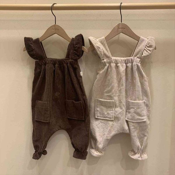 infant kids baby boys overalls corduroy girls fly sleeve ruffle jumpsuit solid children casual strap pants, Blue
infant kids baby boys overalls corduroy girls fly sleeve ruffle jumpsuit solid children casual strap pants, Blue