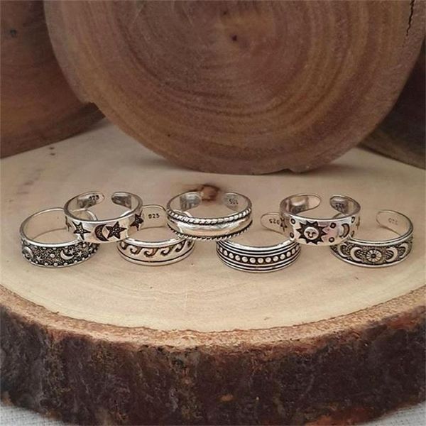 wedding rings 7 pcs/set trendy 2021 carving hollowed out multiple elements resizable toe ring for women grunge jewelry wholesale, Slivery;golden
wedding rings 7 pcs/set trendy 2021 carving hollowed out multiple elements resizable toe ring for women grunge jewelry wholesale, Slivery;golden
