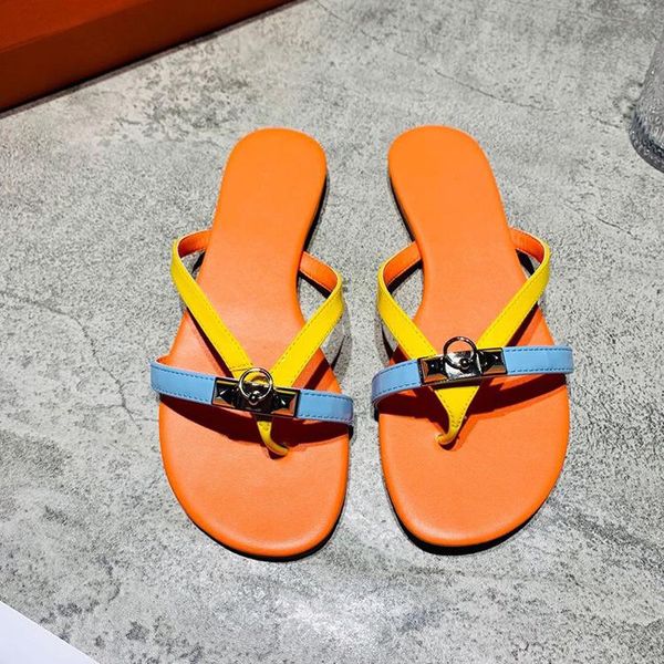 slippers 2021 orange women summer fashion wear natural leather sandals flat, Black
slippers 2021 orange women summer fashion wear natural leather sandals flat, Black