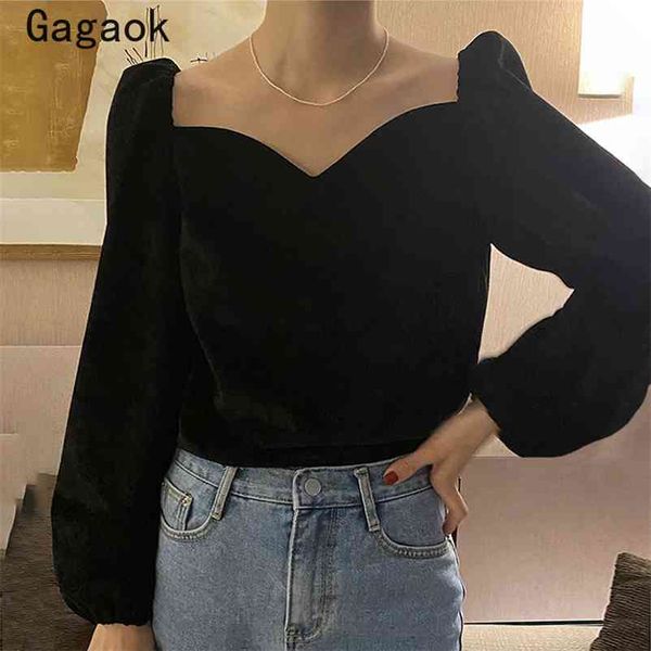 women blouses spring autumn solid v-neck puff sleeve office lady shirts korean simple chic fashion wild blouse 210531, White
women blouses spring autumn solid v-neck puff sleeve office lady shirts korean simple chic fashion wild blouse 210531, White