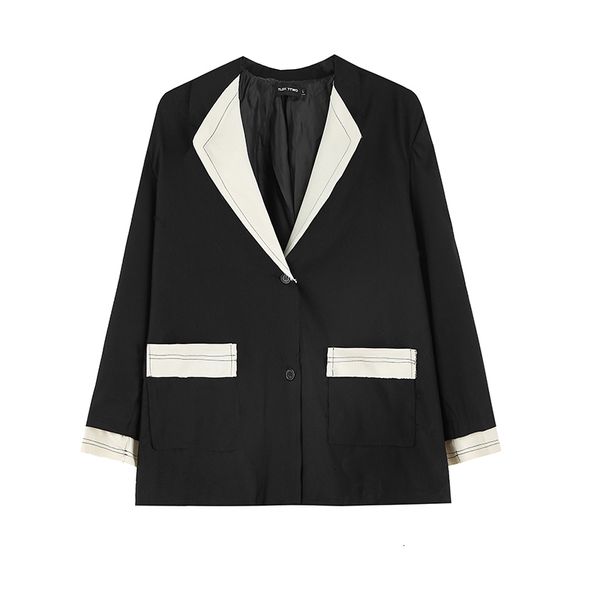 new 2021 harajuku color block fringe pockets suit men and women v neck oversize streetwear windbreaker coat hip hop loose jacket jtey, Black;brown
new 2021 harajuku color block fringe pockets suit men and women v neck oversize streetwear windbreaker coat hip hop loose jacket jtey, Black;brown