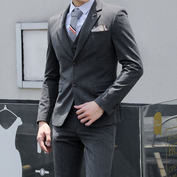 men's suits & blazers vintage stripe suit cloak pants 2021 groom slim uomo men's wedding, White;black
men's suits & blazers vintage stripe suit cloak pants 2021 groom slim uomo men's wedding, White;black