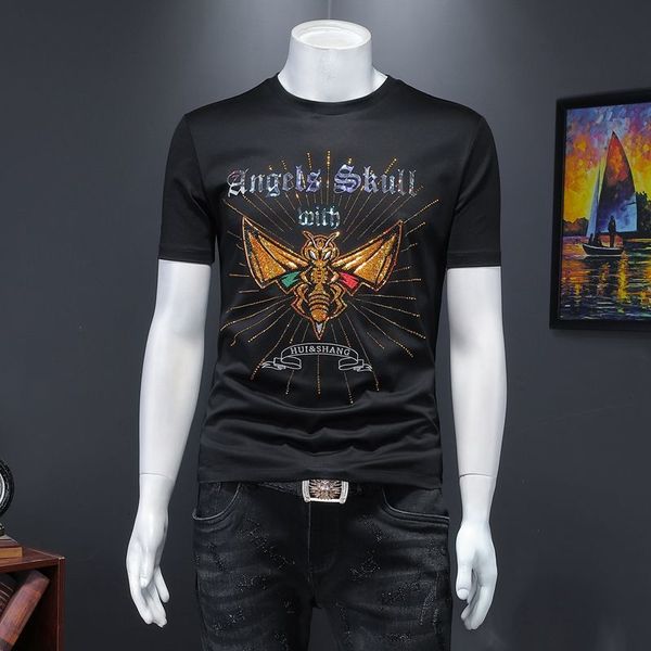 2021 new embroidery drilling streetwear bee t-shirt camisetas short sleeve male tshirt spring t shirt men 2bah, White;black
2021 new embroidery drilling streetwear bee t-shirt camisetas short sleeve male tshirt spring t shirt men 2bah, White;black