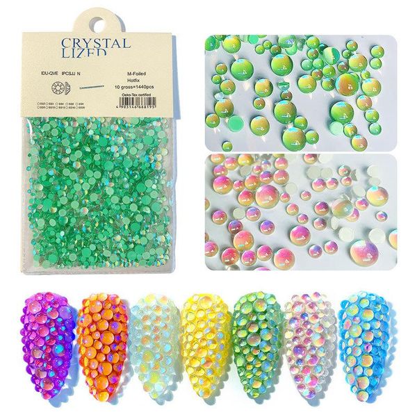 nail art decorations 1440/pcs mermaid illusion pearl aurora transparent crystal neon decorative gemstones, mixed sizenail art, 3d diamond na, Silver;gold
nail art decorations 1440/pcs mermaid illusion pearl aurora transparent crystal neon decorative gemstones, mixed sizenail art, 3d diamond na, Silver;gold