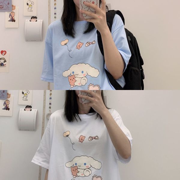 japanese lolita sweet cartoon bear tees women summer harajuku kawaii loose short sleeve t-shirt schoolgirl clothes c0304, Black;gray
japanese lolita sweet cartoon bear tees women summer harajuku kawaii loose short sleeve t-shirt schoolgirl clothes c0304, Black;gray