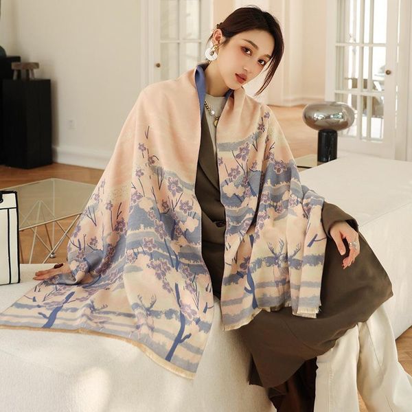 scarves 2021 fashion women winter scarf luxury floral cashmere pashmian shawl blanket foulard bufanda female warm wrap, Blue;gray
scarves 2021 fashion women winter scarf luxury floral cashmere pashmian shawl blanket foulard bufanda female warm wrap, Blue;gray