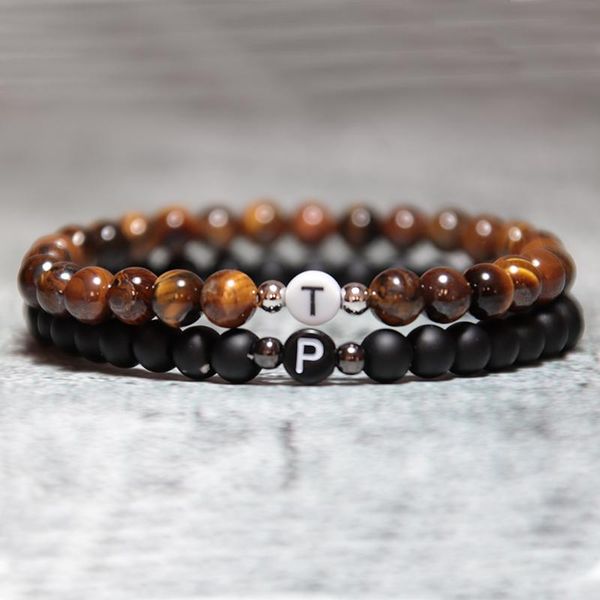 beaded, strands creative handmade diy letters bracelet fashion men women pair braclet natural tiger eye onyx stone braslet couple brazalet, Black
beaded, strands creative handmade diy letters bracelet fashion men women pair braclet natural tiger eye onyx stone braslet couple brazalet, Black