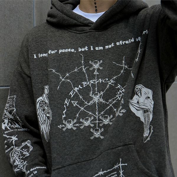 men's hoodies & sweatshirts hip hop printed hoodie, male streetwear, , skull, graffiti, cotton, fall, harajuku, punk, clothes 041t, Black
men's hoodies & sweatshirts hip hop printed hoodie, male streetwear, , skull, graffiti, cotton, fall, harajuku, punk, clothes 041t, Black