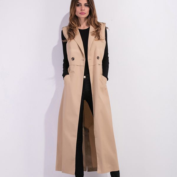 women's trench coats coat for women warm ladies female s woman winter arrivals fashion trench kk2628 s98n, Tan;black