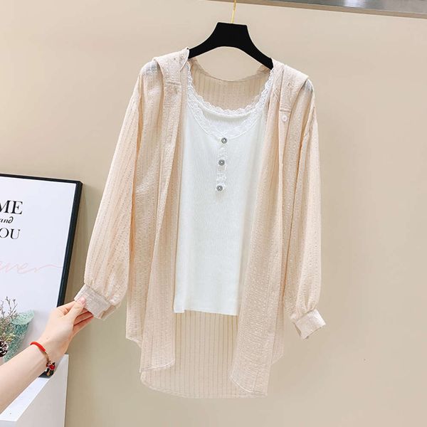 luxury korean mid long hooded sunscreen loose clothes women's summer chiffon cardigan net red thin coat 2021, White
luxury korean mid long hooded sunscreen loose clothes women's summer chiffon cardigan net red thin coat 2021, White
