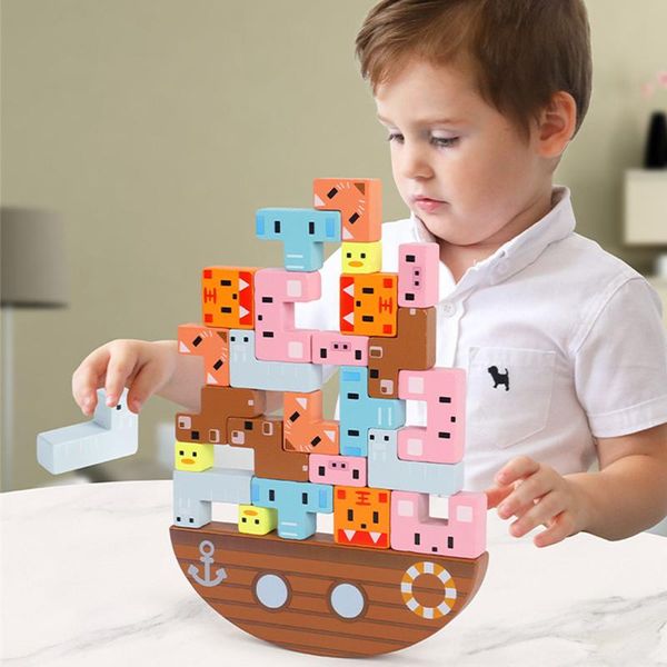 party favor wooden animal balance boat stacked high building block board game montessori early childhooduzzles educational toys for children
party favor wooden animal balance boat stacked high building block board game montessori early childhooduzzles educational toys for children