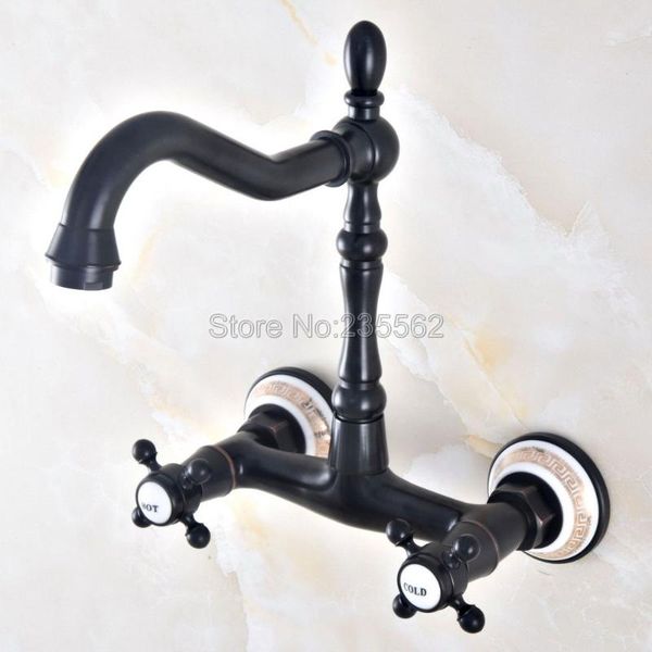 bathroom sink faucets black oil rubbed brass kitchen faucet wall mounted double handle basin cold and mixer tap lnf456
bathroom sink faucets black oil rubbed brass kitchen faucet wall mounted double handle basin cold and mixer tap lnf456