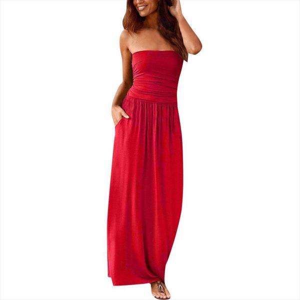 strapless solid color bandeau womens dress holiday off shoulder femme robe ladies summer sashes french elastic jurken, Black;gray
strapless solid color bandeau womens dress holiday off shoulder femme robe ladies summer sashes french elastic jurken, Black;gray