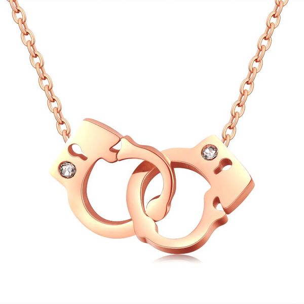 pendant necklaces gx1114 handcuffs necklace men women stainless steel jewelry link chain choker, Silver
pendant necklaces gx1114 handcuffs necklace men women stainless steel jewelry link chain choker, Silver