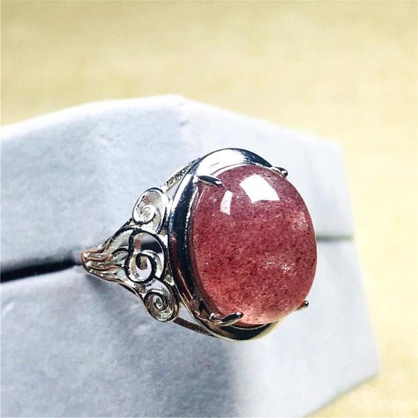 cluster rings real natural red strawberry quartz ring jewelry for women lady man crystal silver 15x12mm beads stone love adjustable, Golden;silver
cluster rings real natural red strawberry quartz ring jewelry for women lady man crystal silver 15x12mm beads stone love adjustable, Golden;silver