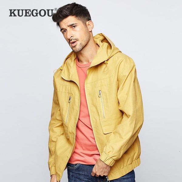 kuegou 2019 autumn embroidery hooded casual jacket men and coats for outwear hip hop streetwear tactical vintage clothes 09131, Black;brown
kuegou 2019 autumn embroidery hooded casual jacket men and coats for outwear hip hop streetwear tactical vintage clothes 09131, Black;brown
