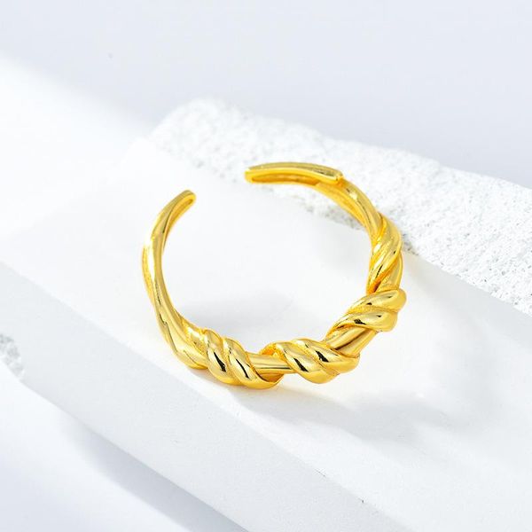 cluster rings 925 sterling silver ring for women korean twist designer personalized openings bague femme argent fine jewellery, Golden;silver
cluster rings 925 sterling silver ring for women korean twist designer personalized openings bague femme argent fine jewellery, Golden;silver