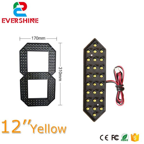 12" yellow color digita 7segment numbers module outdoor ultra brightness yellow large digital led module display
12" yellow color digita 7segment numbers module outdoor ultra brightness yellow large digital led module display