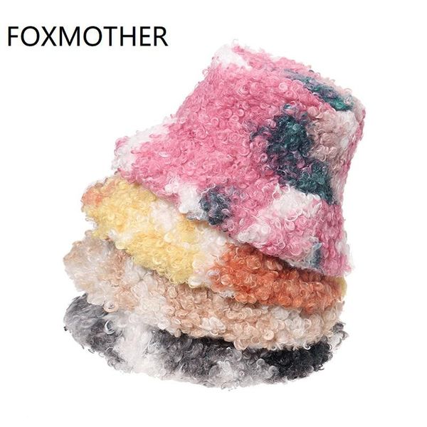 wide brim hats foxmother winter fishing cap panama bob gorros outdoor warm lamb faux fur tie dye fluffy bucket hat for women 2021 gorras, Blue;gray
wide brim hats foxmother winter fishing cap panama bob gorros outdoor warm lamb faux fur tie dye fluffy bucket hat for women 2021 gorras, Blue;gray