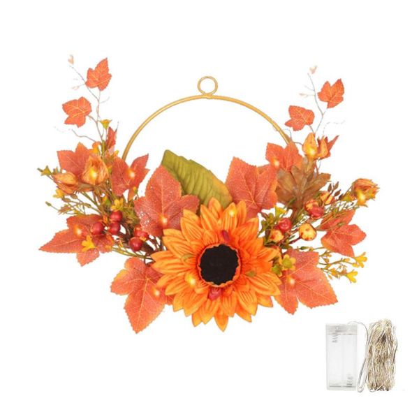 decorative flowers & wreaths artificial flower simulation sunflower wreath wall hanging autumn colors pendant approximately 30cm in diameter
decorative flowers & wreaths artificial flower simulation sunflower wreath wall hanging autumn colors pendant approximately 30cm in diameter