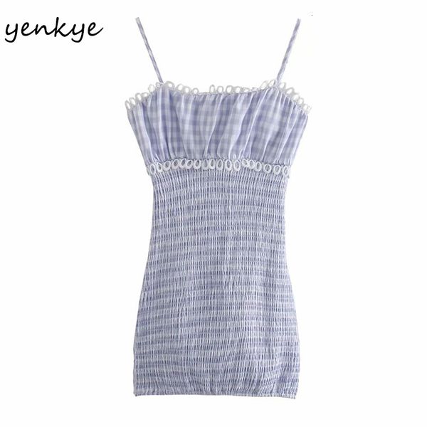 2021 new vintage plaid sling elastic women sweet lace trims bodycon mini female holiday summer vestido rud0, Black;gray
2021 new vintage plaid sling elastic women sweet lace trims bodycon mini female holiday summer vestido rud0, Black;gray