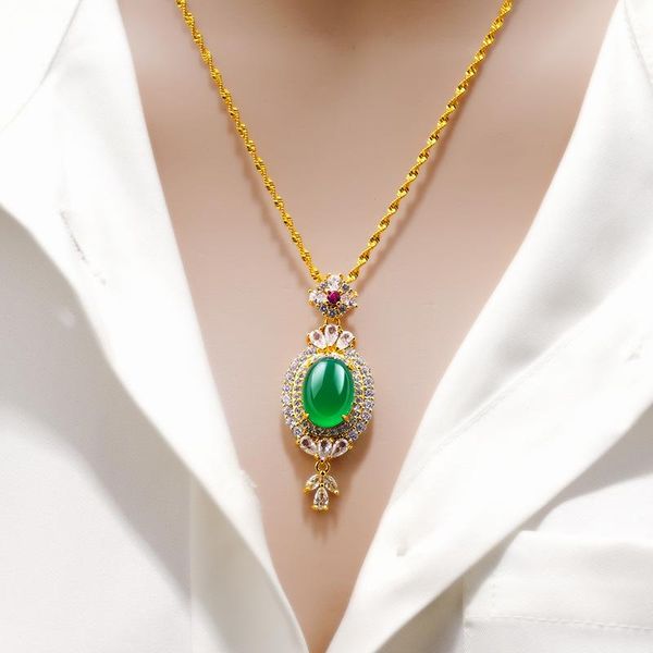 pendant necklaces 24k gold color chains for women wedding engagement jewelry oval rhinestone clavicle choker halloween gifts, Silver
pendant necklaces 24k gold color chains for women wedding engagement jewelry oval rhinestone clavicle choker halloween gifts, Silver