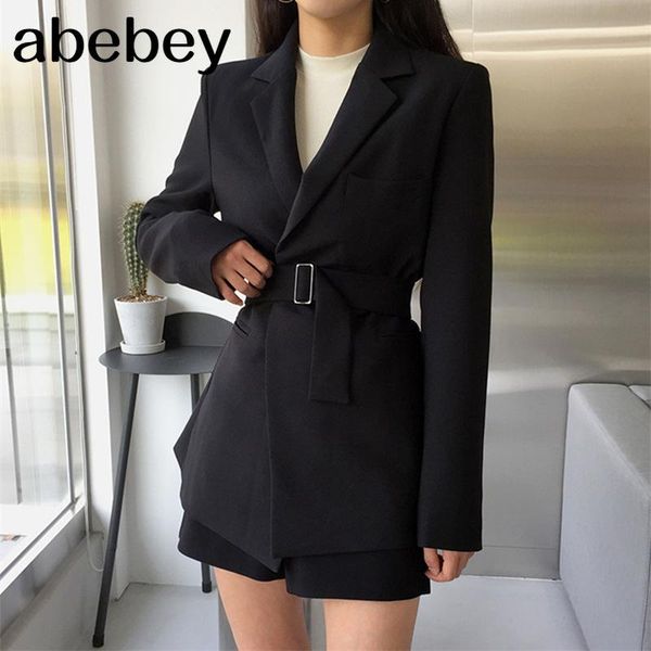 women's suits & blazers 2021 spring autumn chic jackets vintage korean style oversize lace up office lady, White;black
women's suits & blazers 2021 spring autumn chic jackets vintage korean style oversize lace up office lady, White;black