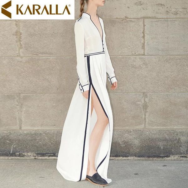 casual dresses spring/summer 2021 white chiffon long-sleeve stitching dress women v-neck elegant high-waist c387, Black;gray
casual dresses spring/summer 2021 white chiffon long-sleeve stitching dress women v-neck elegant high-waist c387, Black;gray