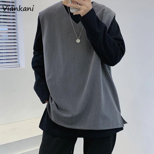 men's vests autumn vest fashion solid color casual v-neck pullover male streetwear wild loose korean mens suit m-3xl, Black;white
men's vests autumn vest fashion solid color casual v-neck pullover male streetwear wild loose korean mens suit m-3xl, Black;white