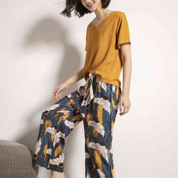 woman's home clothes pajamas for women pijama sets 2 piece pyjamas set 100% viscose sleepwear female night suits bannirou 210809, Black;red
woman's home clothes pajamas for women pijama sets 2 piece pyjamas set 100% viscose sleepwear female night suits bannirou 210809, Black;red