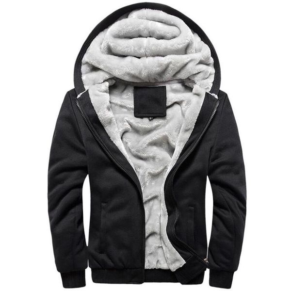 men's hoodies & sweatshirts autumn winter men casual streetwear thick warm fleece zipper hoodie sportwear thermal coats mens clothing, Black
men's hoodies & sweatshirts autumn winter men casual streetwear thick warm fleece zipper hoodie sportwear thermal coats mens clothing, Black