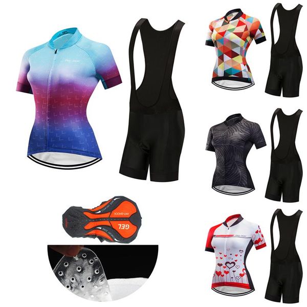 racing sets 2021 fashion summer cycling clothing women bicycle jersey set bib gel kit mtb shorts female road bike clothes uniform suit dress, Black;blue
racing sets 2021 fashion summer cycling clothing women bicycle jersey set bib gel kit mtb shorts female road bike clothes uniform suit dress, Black;blue