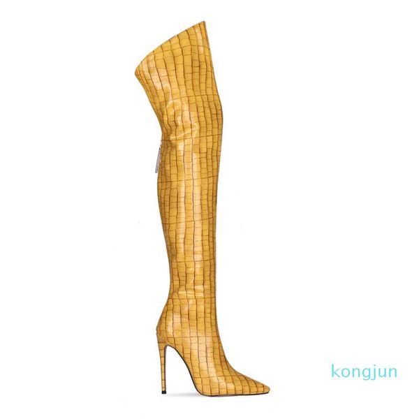 designer- winter over-the-knee womens boots pointed toe rubber metal heel fashion shoes plus size platform leather lady sandal jumpsuit, Black
designer- winter over-the-knee womens boots pointed toe rubber metal heel fashion shoes plus size platform leather lady sandal jumpsuit, Black