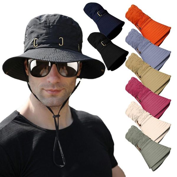 wide brim hats 2021 bucket hat women's man outdoors fishing climbing sun visor summer folding beach fisherman panam cap, Blue;gray
wide brim hats 2021 bucket hat women's man outdoors fishing climbing sun visor summer folding beach fisherman panam cap, Blue;gray
