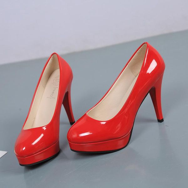 dress shoes elegant women's high heels platform patent blue pink heeled party wedding female pumps 2021 spring, Black
dress shoes elegant women's high heels platform patent blue pink heeled party wedding female pumps 2021 spring, Black