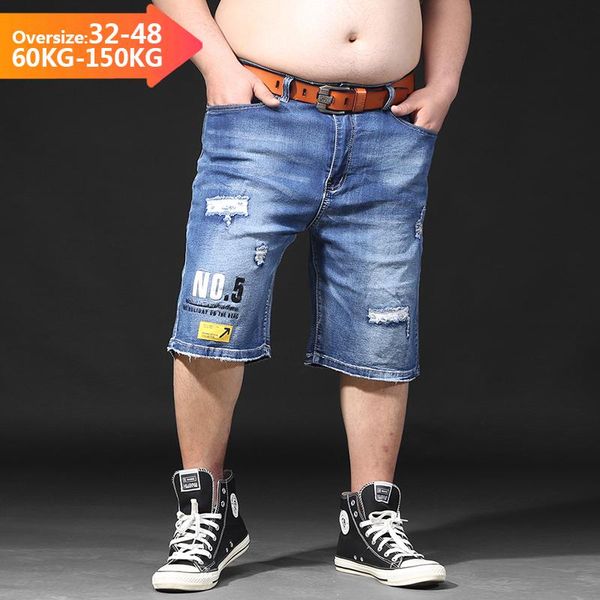 summer men's loose straight ripped denim shorts knee length large size 40 42 44 46 48 light blue hole print jeans short male
summer men's loose straight ripped denim shorts knee length large size 40 42 44 46 48 light blue hole print jeans short male