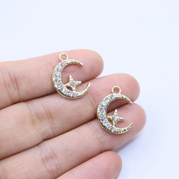 charms eruifa 6pcs18mm moon star with rhinestone coin zinc alloy necklace,earring bracelet jewelry diy handmade 2 colors, Bronze;silver
charms eruifa 6pcs18mm moon star with rhinestone coin zinc alloy necklace,earring bracelet jewelry diy handmade 2 colors, Bronze;silver