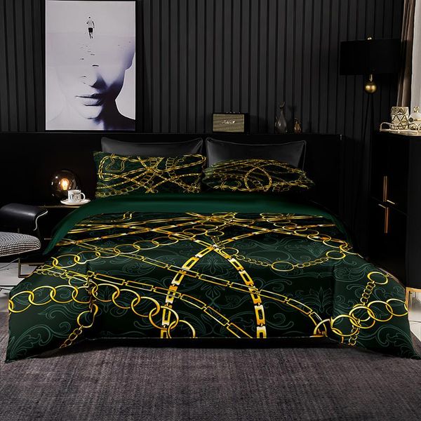 bedding sets luxury gold chain pattern set duvet cover 240x220 with pillowcase,green 210x210 quilt cover,fashion super king sheet
bedding sets luxury gold chain pattern set duvet cover 240x220 with pillowcase,green 210x210 quilt cover,fashion super king sheet