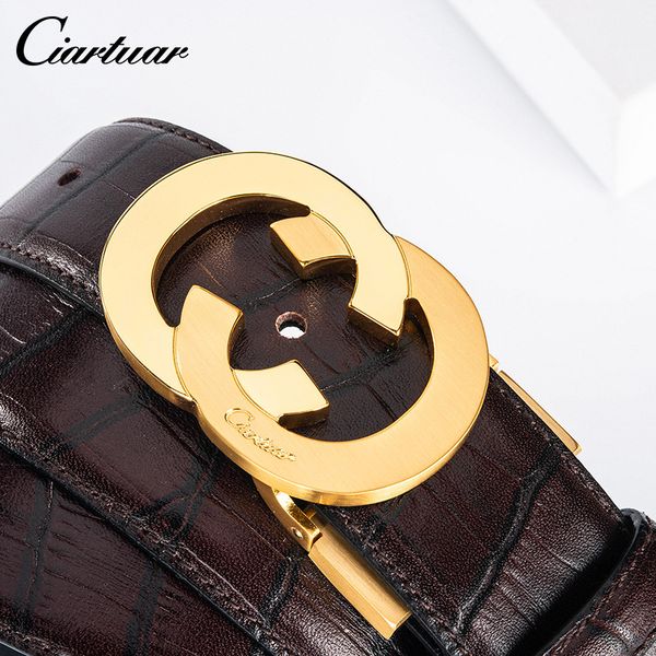 luxury designer belts men's and women's belts fashion smooth buckle genuine leather all-match, Black;brown
luxury designer belts men's and women's belts fashion smooth buckle genuine leather all-match, Black;brown
