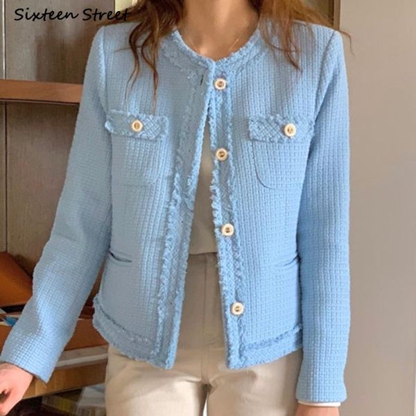 women's jackets korean fashion tweed jacket women golden button o-neck vintage cropped woolen coats female fall runway business winter, Black;brown
women's jackets korean fashion tweed jacket women golden button o-neck vintage cropped woolen coats female fall runway business winter, Black;brown