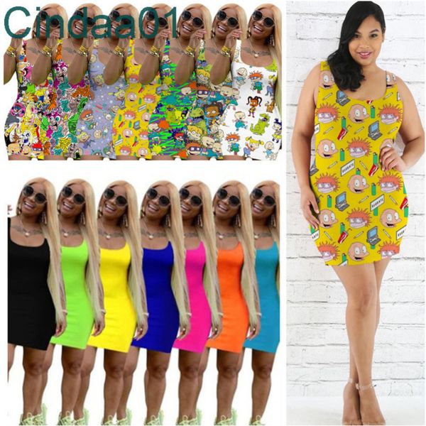 women dress designer cartoon printed dresses mini skirts sleeveless bodycon skinny clubwear casual dress, Black;gray
women dress designer cartoon printed dresses mini skirts sleeveless bodycon skinny clubwear casual dress, Black;gray