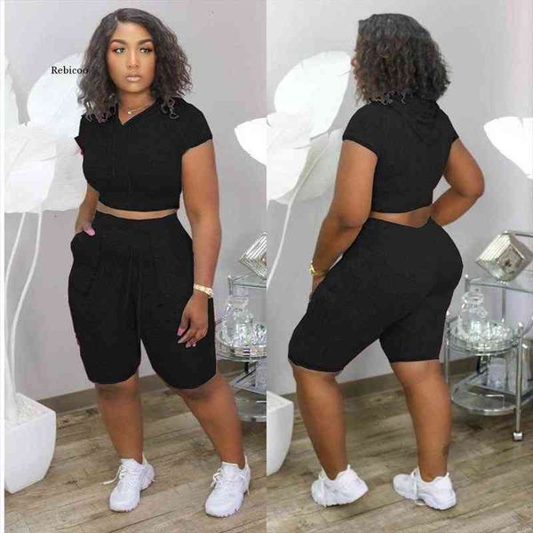 simple solid color womens shorts o neck sleeves crop and 2 pieces set casual lady fashion outfits, White;black
simple solid color womens shorts o neck sleeves crop and 2 pieces set casual lady fashion outfits, White;black